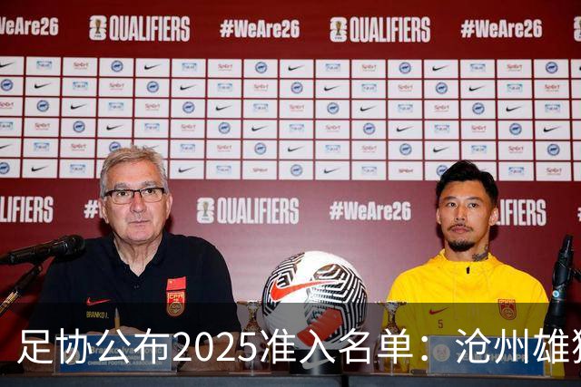 足协公布2025准入名单：沧州雄狮、广州队无缘